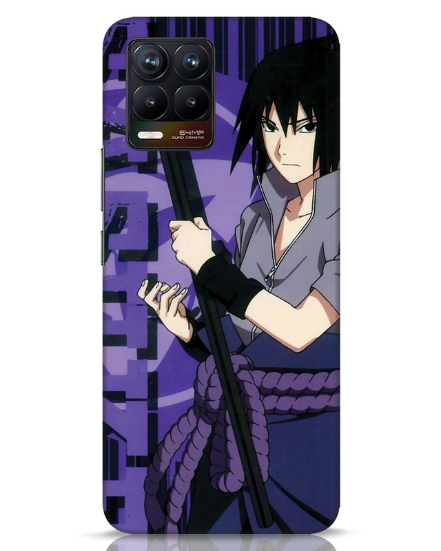 Shop Uchiha Sasuke Designer Hard Cover for Realme 8-Front