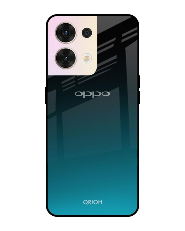 Shop Ultramarine Printed Premium Glass Cover for Oppo Reno8 5G (Shockproof, Light Weight)-Front