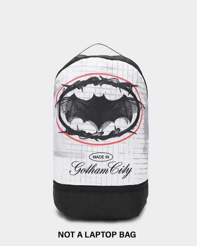 Unisex Black Batman Printed Small Backpack-Front Bewakoof Shop Unisex Black Batman Printed Small Backpack-Front