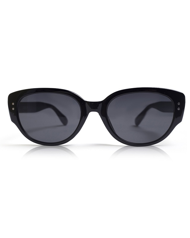 Shop Unisex Black Cateye UV Protected Lens Sunglasses-Front