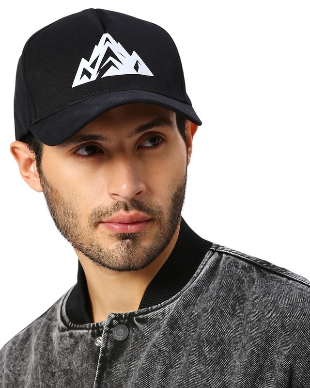 Shop Unisex Black Embroidered Baseball Cap-Front