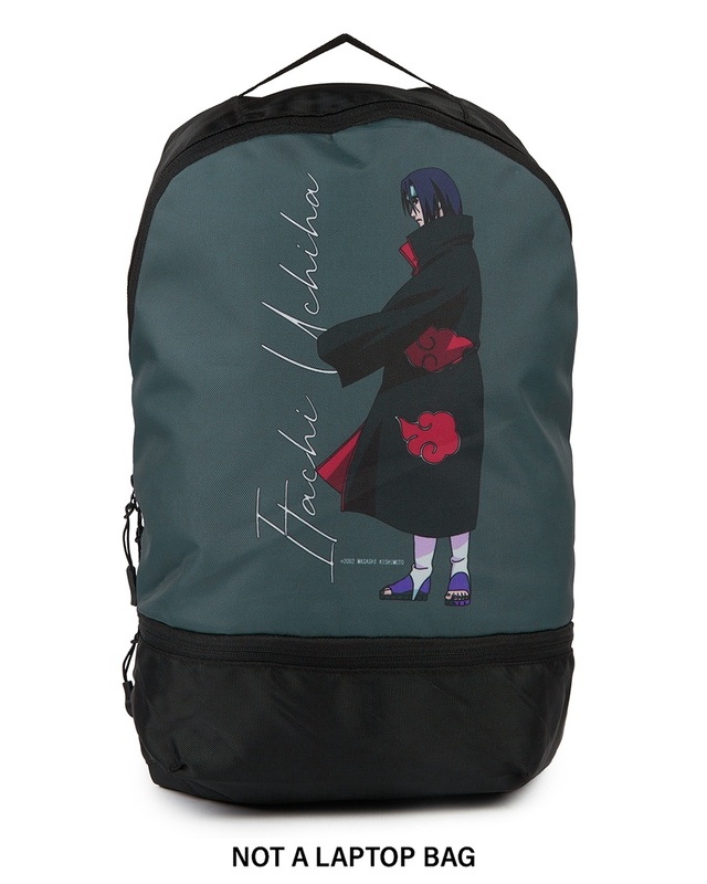 Shop Unisex Black Itachi Printed Backpack-Front