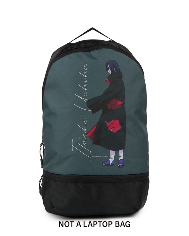 Shop Unisex Black Itachi Printed Backpack-Front
