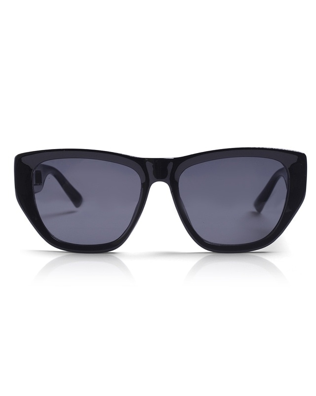 Shop Unisex Black Wayfarer UV Protected Lens Sunglasses-Front