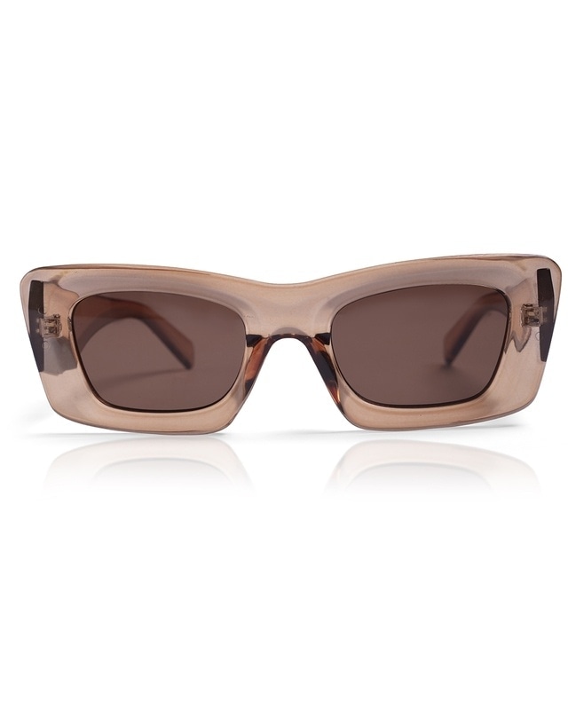 Shop Unisex Brown Wayfarer UV Protected Lens Sunglasses-Front