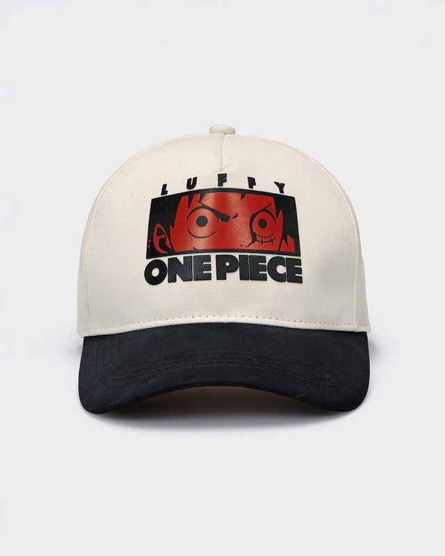 Shop Unisex Off White Luffy Printed Baseball Cap-Front