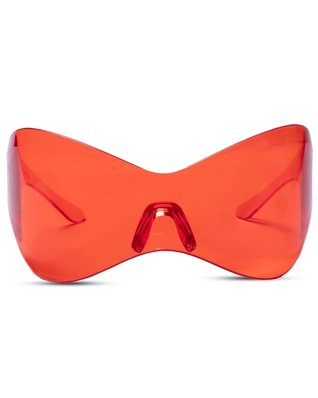 Shop Unisex Red Oversized UV Protected Lens Sunglasses-Front