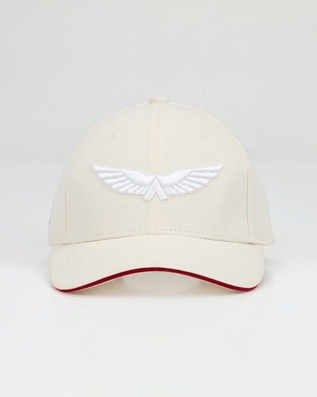 Shop Unisex Off White Captain America Embroidered Baseball Cap-Front