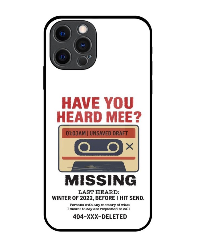 Unsent Premium Glass Cover for Apple iPhone 12 Pro-Front Bewakoof Shop Unsent Premium Glass Cover for Apple iPhone 12 Pro-Front