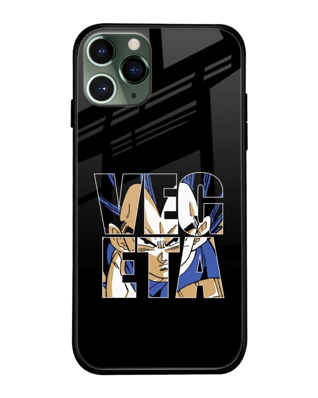 Shop Vegeta Clipart  Premium Glass Case for iPhone 11 Pro Max (Shock Proof, Scratch Resistant)-Front