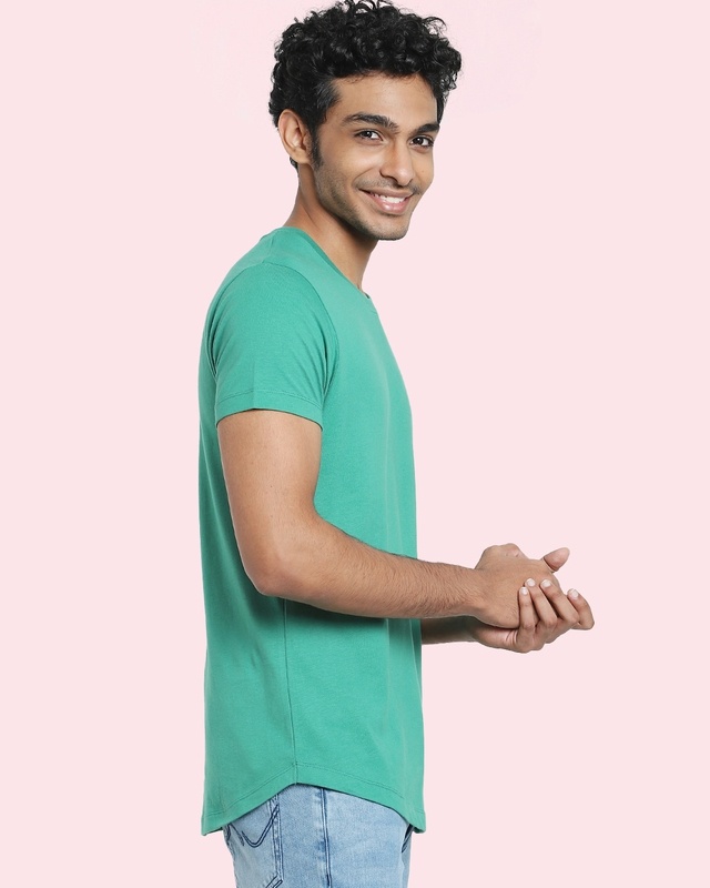 Shop Men's Verdant Green Apple Cut T-shirt-Front
