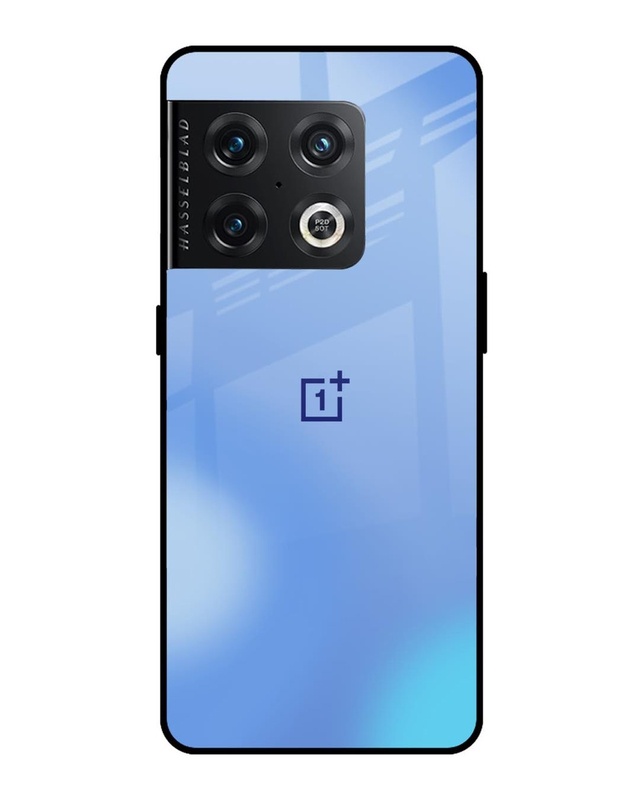 Shop Vibrant Blue Texture Premium Glass Case for OnePlus 10 Pro (Shock Proof, Scratch Resistant)-Front