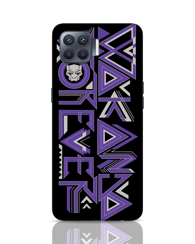 Shop Wakanda Forever Logo Designer Hard Cover for Oppo F17 Pro-Front