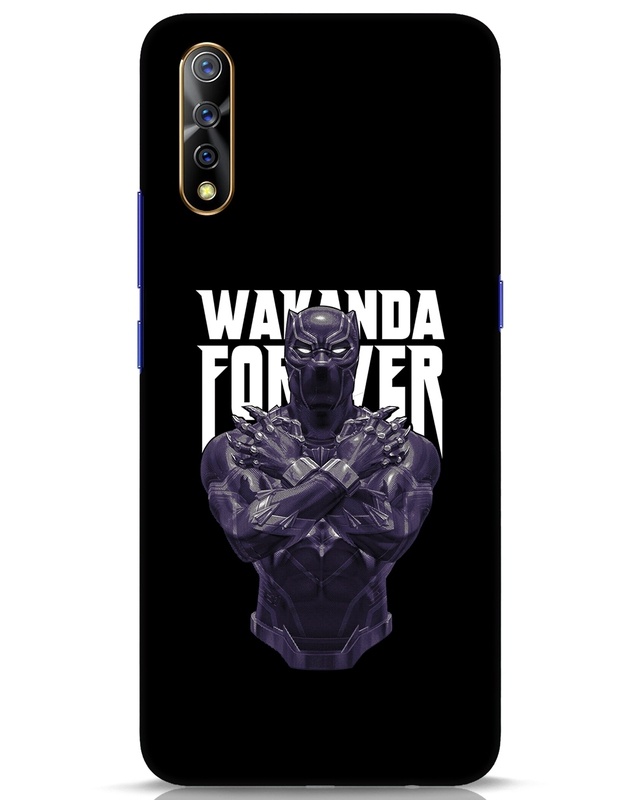 Shop Wakanda King Designer Hard Cover for Vivo S1-Front