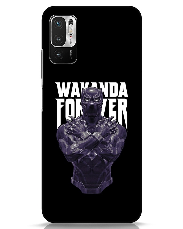 Shop Wakanda King Designer Hard Cover for Xiaomi Redmi Note 10 T-Front