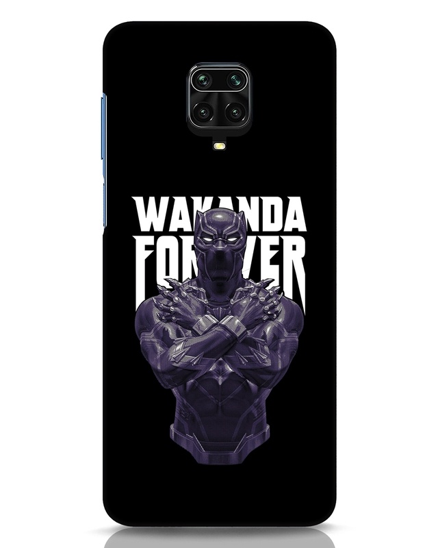 Shop Wakanda King Designer Hard Cover for Xiaomi Redmi Note 9 Pro Max-Front