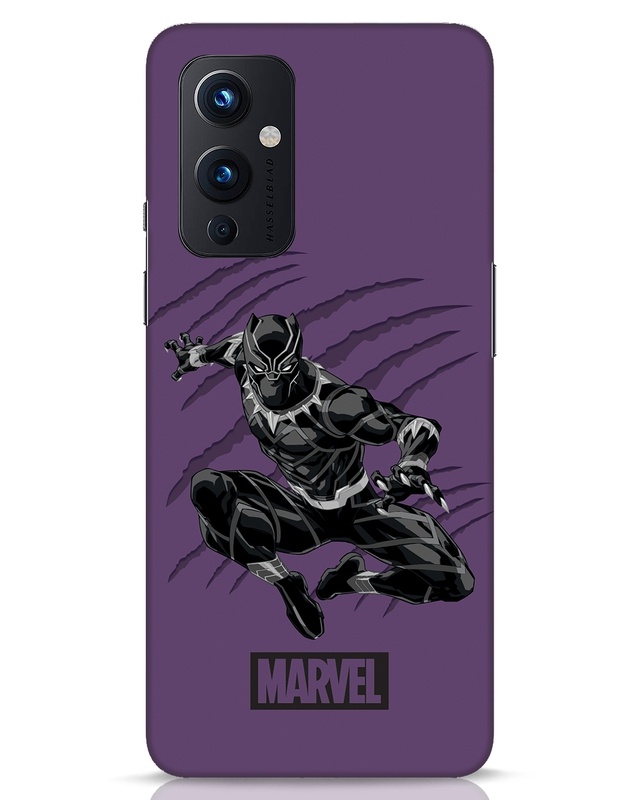 Shop Wakanda Panther Purple Designer Hard Cover for OnePlus 9-Front