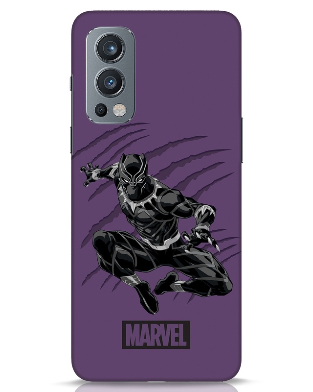 Shop Wakanda Panther Purple Designer Hard Cover for OnePlus Nord 2-Front