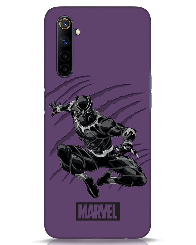 Shop Wakanda Panther Purple Designer Hard Cover for Realme 6i-Front