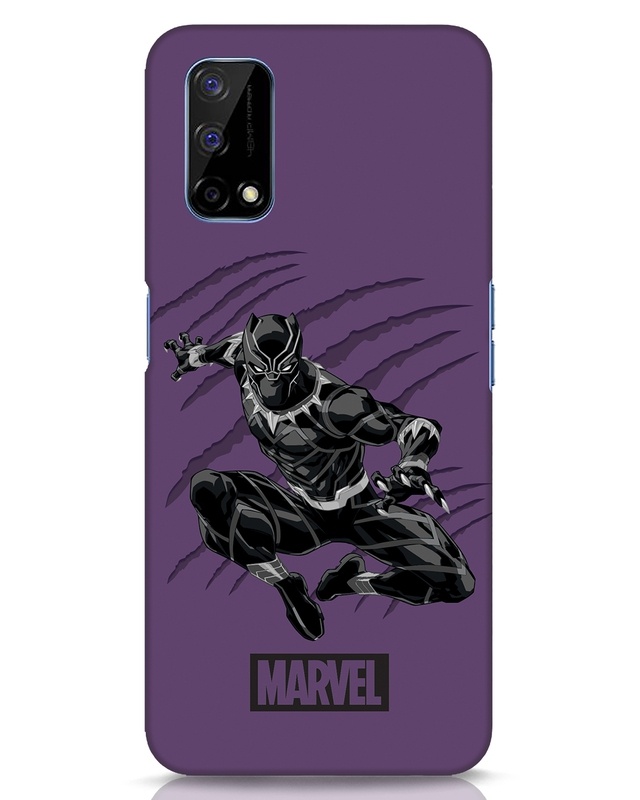 Shop Wakanda Panther Purple Designer Hard Cover for Realme Narzo 30 Pro-Front