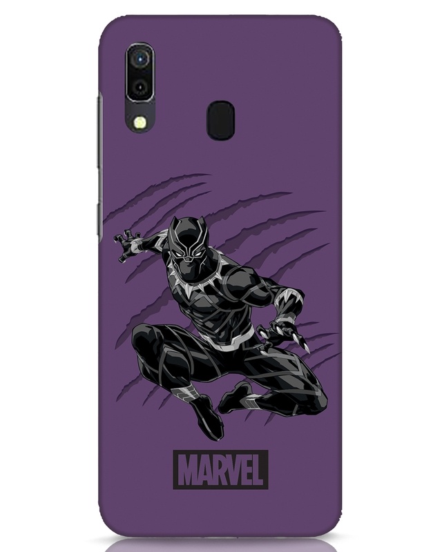 Shop Wakanda Panther Purple Designer Hard Cover for Samsung Galaxy A30-Front