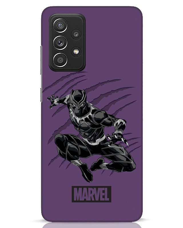 Shop Wakanda Panther Purple Designer Hard Cover for Samsung Galaxy A52-Front