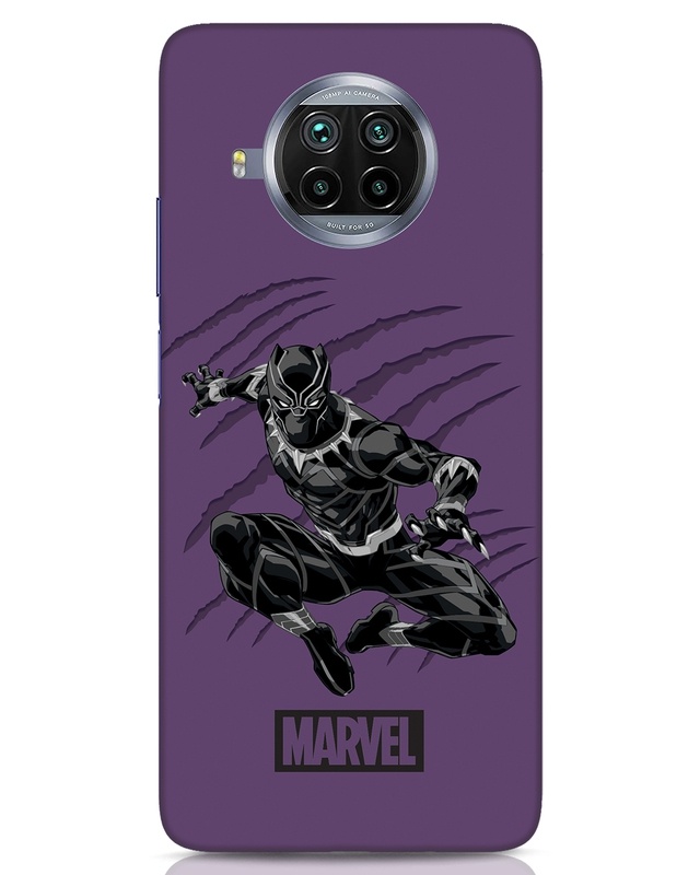 Shop Wakanda Panther Purple Designer Hard Cover for Xiaomi Mi 10i 5G-Front