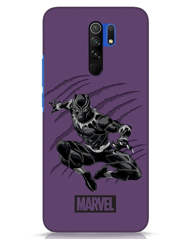 Shop Wakanda Panther Purple Designer Hard Cover for Xiaomi Poco M2 Reloaded-Front