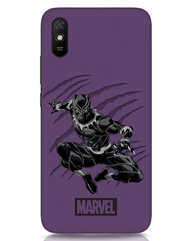 Shop Wakanda Panther Purple Designer Hard Cover for Xiaomi Redmi 9A-Front