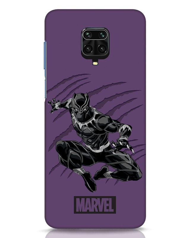 Shop Wakanda Panther Purple Designer Hard Cover for Xiaomi Redmi Note 9 Pro Max-Front