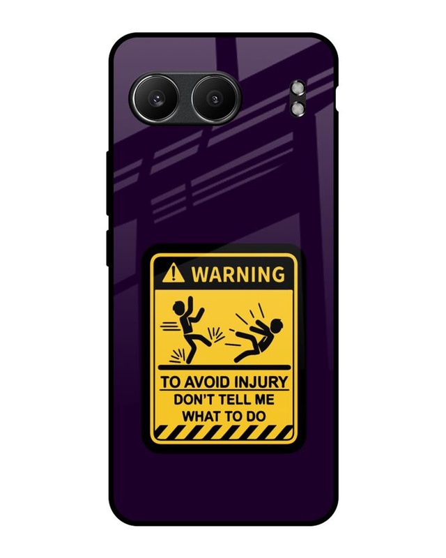 Warning Injury Premium Glass Cover for OnePlus Nord 4 5G
