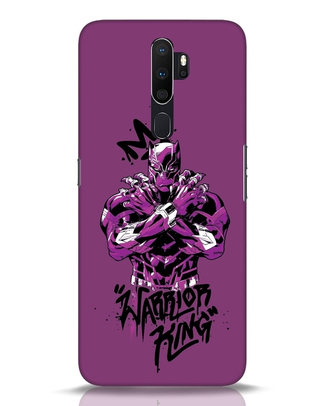 Shop Warrior King Designer Hard Cover for Oppo A5 2020-Front
