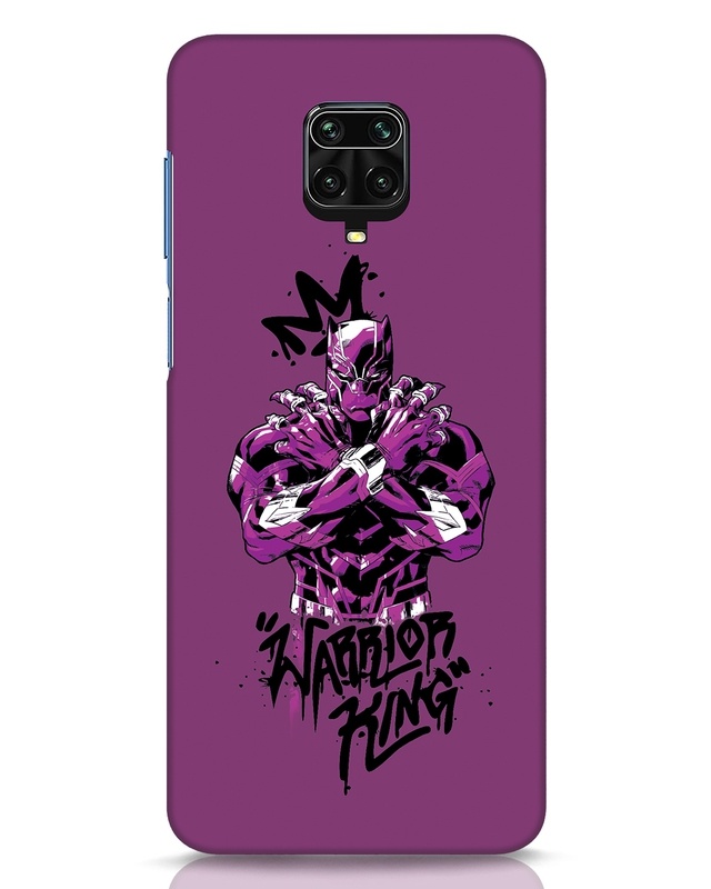 Shop Warrior King Designer Hard Cover for Xiaomi Redmi Note 9 Pro-Front