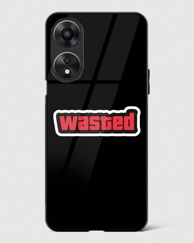 Shop Wasted Premium Glass Case for Oppo A78 5G-Front