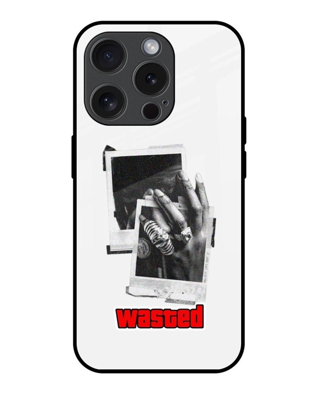 Shop Wasted Premium Glass Cover for Apple iPhone 15 Pro-Front