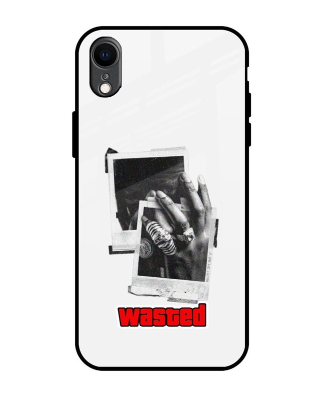 Wasted Premium Glass Cover for Apple iPhone XR-Front Bewakoof Shop Wasted Premium Glass Cover for Apple iPhone XR-Front