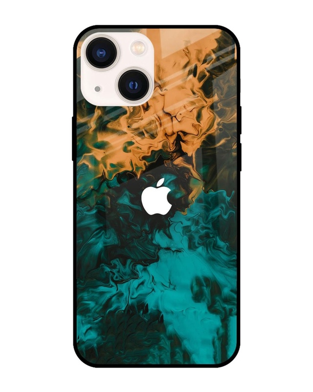 Shop Watercolor Wave Premium Glass Case for Apple iPhone 14 Plus(Shock Proof, Scratch Resistant)-Front