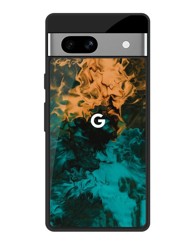 Shop Watercolor Wave Premium Glass Case for Google Pixel 7A(Shock Proof, Scratch Resistant)-Front