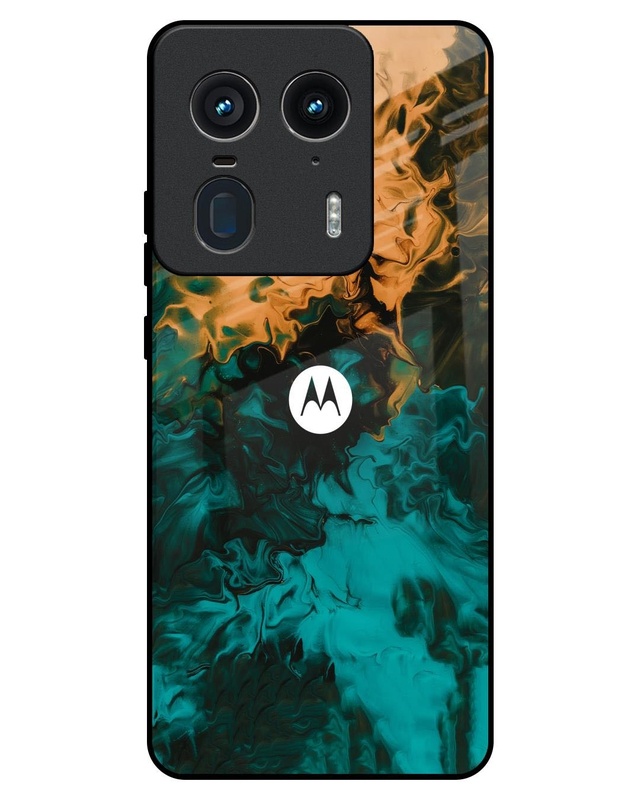 Watercolor Wave Premium Glass Case for Motorola Edge 50 Ultra 5G (Shock Proof, Scratch Resistant)