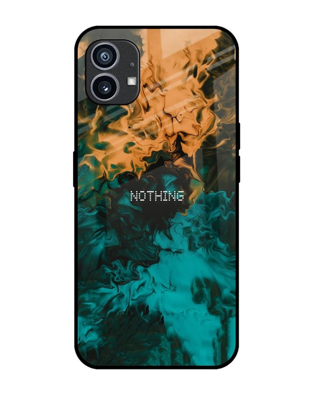 Shop Watercolor Wave Premium Glass Case for Nothing Phone (1)(Shock Proof, Scratch Resistant)-Front