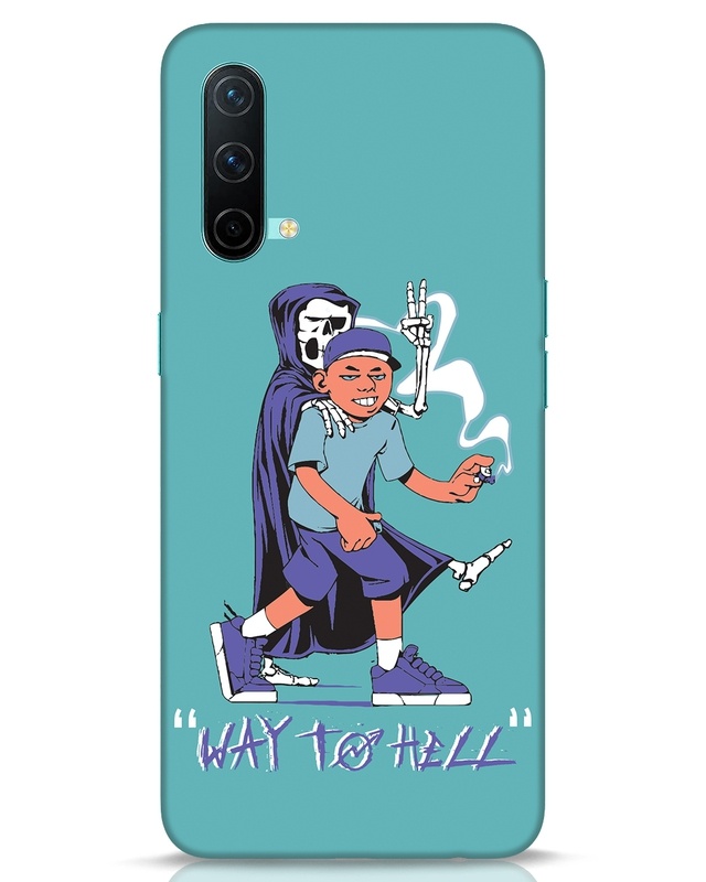 Shop Way To Hell Designer Hard Cover for OnePlus Nord CE-Front
