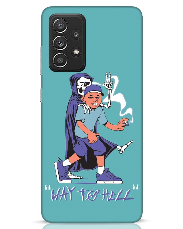 Shop Way To Hell Designer Hard Cover for Samsung Galaxy A52-Front