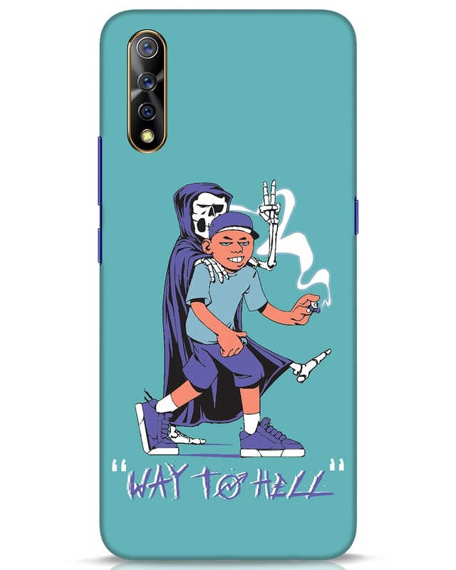 Shop Way To Hell Designer Hard Cover for Vivo S1-Front