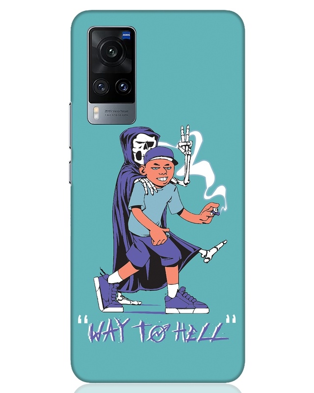 Shop Way To Hell Designer Hard Cover for Vivo X60-Front