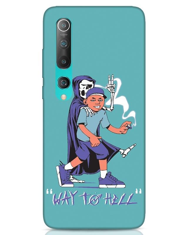 Shop Way To Hell Designer Hard Cover for Xiaomi Mi 10-Front