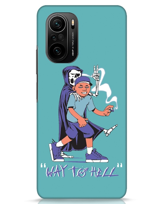 Shop Way To Hell Designer Hard Cover for Xiaomi Mi Note 11X-Front