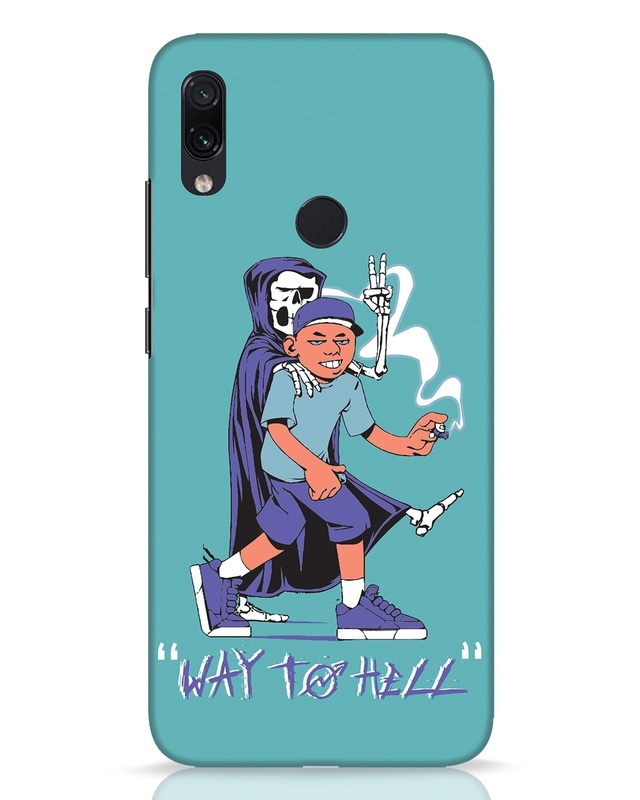 Shop Way To Hell Designer Hard Cover for Xiaomi Redmi Note 7 Pro-Front