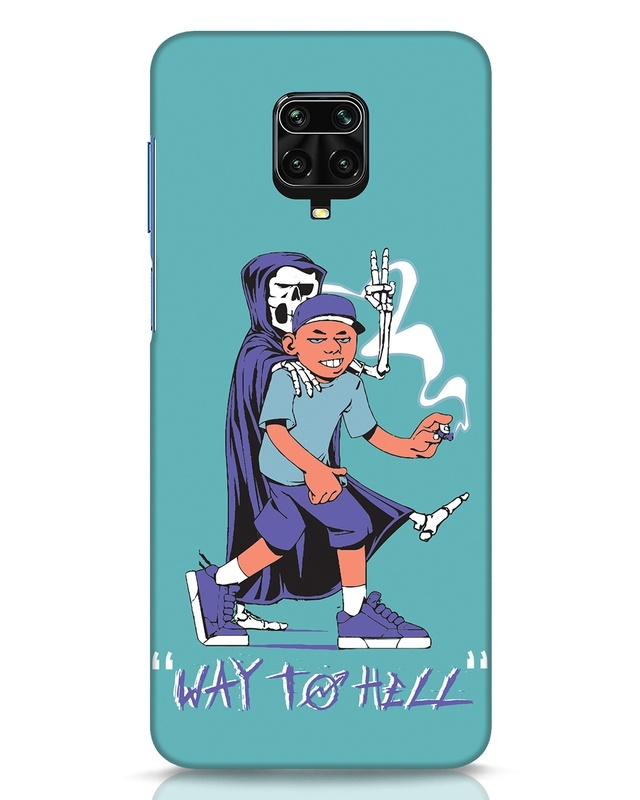 Shop Way To Hell Designer Hard Cover for Xiaomi Redmi Note 9 Pro Max-Front