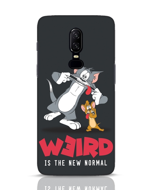 Shop Weird Tom & Jerry Designer Hard Cover for OnePlus 6-Front