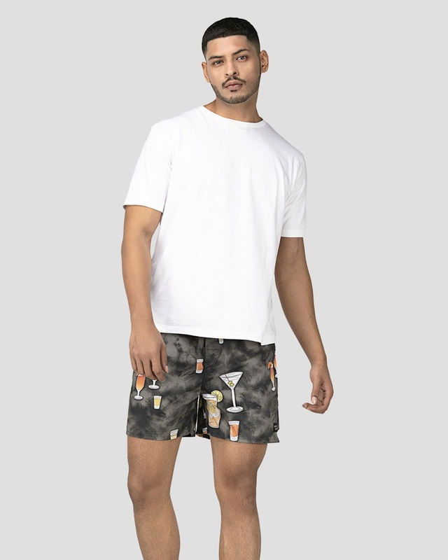 Shop Whats Down Grey Cocktail Boxer-Front